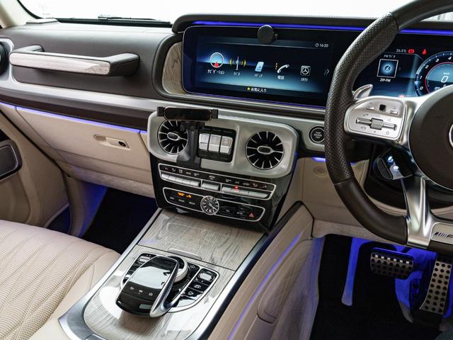 Ｇクラス Ｇ６３　ＡＭＧレザーエクスクルーシブパッケージ　保証付　ＡＭＧ世田谷オーダープログラム　特別色クラシックグレー　純正ナイトパッケージ　マットブラック２２インチ　ホワイトウッドインテリアトリム　レザーエクスクルーシブＰＫＧ　マヌファクトゥーアＰプラス（38枚目）