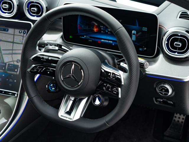 Cクラスステーションワゴン C43 4マチック 保証付 禁煙ワンオーナー車 パノラミックスライディングルーフ 純正AMG21インチアルミ ヘッドアップディスプレイ ヒーター&ベンチレーションシート フルセグTV レーダーセーフティパッケージ(25枚目)