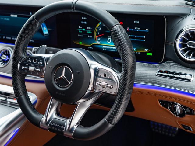 ＧＴ ４ドアクーペ ５３　４マチック＋　保証付　フルレザー仕様インテリア　ダイヤモンドステッチ入りナッパレザー　ＯＰ純正マットカラー　ＡＭＧエクステリアナイトパッケージ　ＡＭＧ　ＲＩＤＥ　ＣＯＮＴＲＯＬ＋エアサス　アップルカープレイ　地デジ（31枚目）