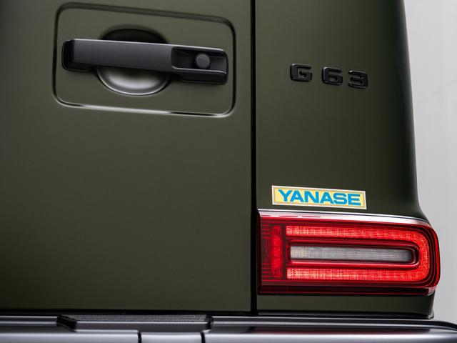 Gクラス G63 ブラックアクセントエディション 保証付 60台限定ブラックアクセントエディション 初採用フルレザーパッケージ 純正AMGナイトパッケージ&ツートンボディ マヌファクトゥーアプログラムプラス 専用ブラックエグゾースト ダーククローム(19枚目)