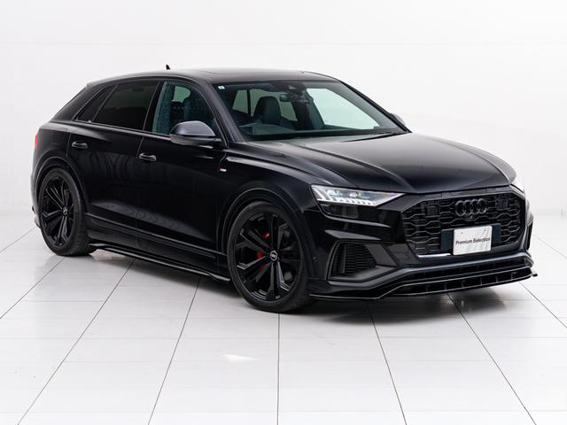 Q8 55TFSIクワトロ Sライン 保証付 RS仕様グリル F/S/Rエアロ カーボンハンドル Sラインプラス 車高調整機能付エアサス パノラマルーフ 純正22インチ 光輝レッドキャリパー バングアンドオルフセン サラウンドビューカメラ(23枚目)
