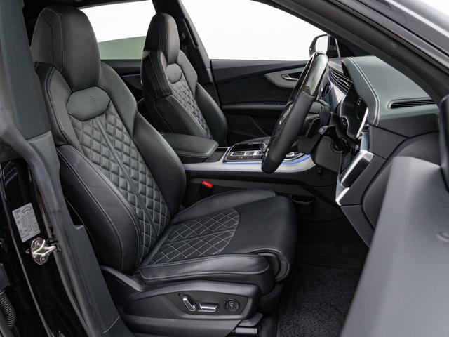 Q8 55TFSIクワトロ Sライン 保証付 RS仕様グリル F/S/Rエアロ カーボンハンドル Sラインプラス 車高調整機能付エアサス パノラマルーフ 純正22インチ 光輝レッドキャリパー バングアンドオルフセン サラウンドビューカメラ(24枚目)