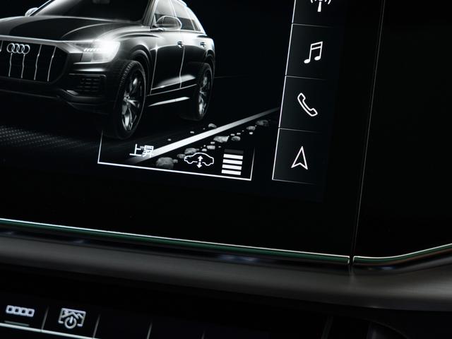 Q8 55TFSIクワトロ Sライン 保証付 RS仕様グリル F/S/Rエアロ カーボンハンドル Sラインプラス 車高調整機能付エアサス パノラマルーフ 純正22インチ 光輝レッドキャリパー バングアンドオルフセン サラウンドビューカメラ(40枚目)
