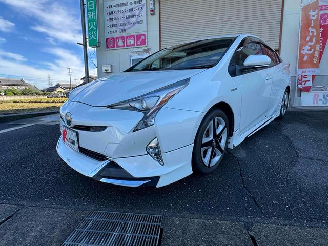 プリウス Aツーリングセレクション ハイブリッド ETC バックカメラ TV クリアランスソナー オートクルーズコントロール レーンアシスト パークアシスト 衝突被害軽減システム オートマチックハイビーム LEDヘッドランプ エアロ(9枚目)