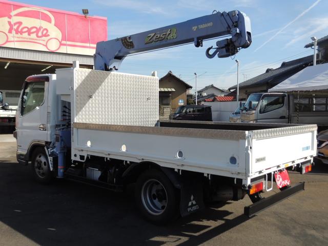 キャンター 平ボディ2.0t タダノ3ダンクレーン(ZE263HR)ラジコン付 フックイン アウタリガー バックビューカメラ メッキパーツ 左電動格納ミラー 荷台内寸法(283X179X38)(7枚目)