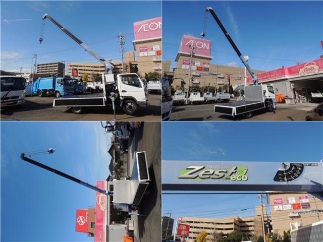 キャンター 平ボディ2.0t タダノ3ダンクレーン(ZE263HR)ラジコン付 フックイン アウタリガー バックビューカメラ メッキパーツ 左電動格納ミラー 荷台内寸法(283X179X38)(14枚目)