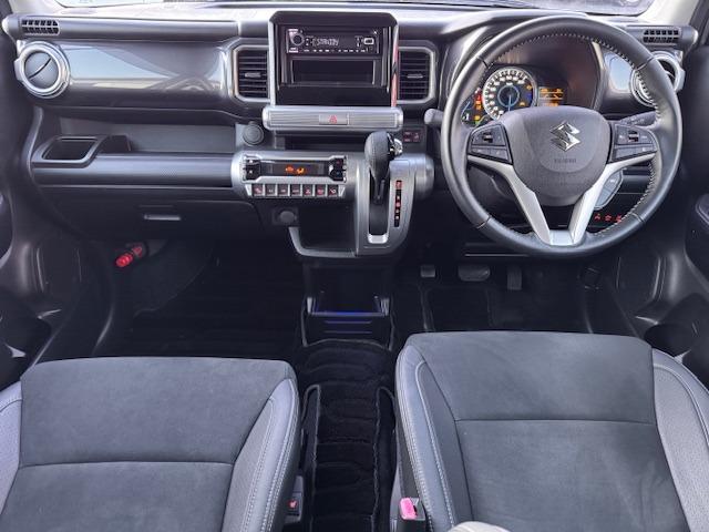 クロスビー ハイブリッドMZ ツートンブラックインテリアP/黒半革/禁煙/LED/ETC/衝突軽減ブレーキ/前席シートヒーター/レーダークルーズ/スマートキー(8枚目)