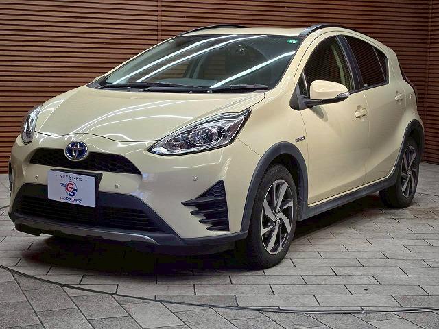 アクア クロスオーバー 純正ナビ バックカメラ クリアランスソナー スマートキー プッシュスタート 衝突軽減ブレーキ 純正15インチアルミホイール 横滑り防止装置 オートマチックハイビーム オートライト オートエアコンETC(32枚目)