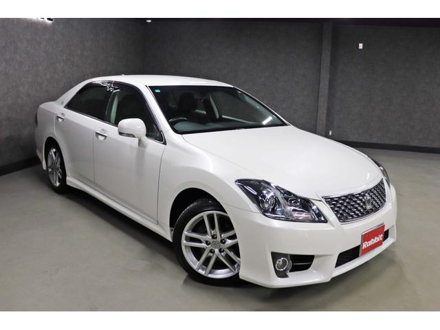 クラウン アスリート　１オーナー／車庫保管／車検整備付／ＨＩＤヘッド／純正１８ＡＷ／純正ＨＤＤナビ／地デジＴＶ／Ｂモニター／クルコン／スマートエントリー／イモビライザー／ＥＴＣ／前席シートヒーター／パワーシート／ＶＧＲＦ（3枚目）