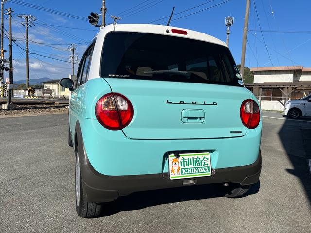 アルトラパン Ｓ　レーダーブレーキサポート　４ＷＤ　ＨＩＤヘッドランプ　フロント左右シートヒーター　社外ナビＴＶ　バックカメラ　スマートキー　プッシュスタート　電格ミラー　レザーステアリング　ホワイトルーフ（11枚目）