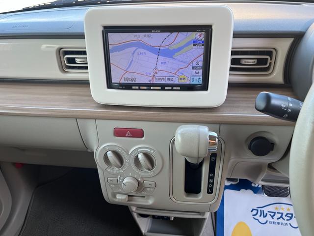アルトラパン Ｓ　レーダーブレーキサポート　４ＷＤ　ＨＩＤヘッドランプ　フロント左右シートヒーター　社外ナビＴＶ　バックカメラ　スマートキー　プッシュスタート　電格ミラー　レザーステアリング　ホワイトルーフ（14枚目）
