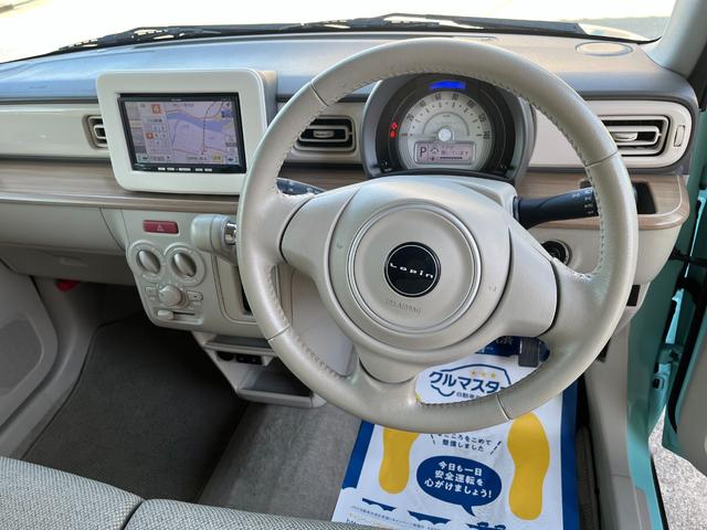 アルトラパン Ｓ　レーダーブレーキサポート　４ＷＤ　ＨＩＤヘッドランプ　フロント左右シートヒーター　社外ナビＴＶ　バックカメラ　スマートキー　プッシュスタート　電格ミラー　レザーステアリング　ホワイトルーフ（23枚目）