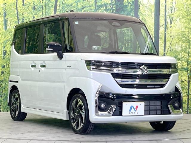 スペーシアカスタム ハイブリッドXS 届出済未使用車 両側電動ドア セーフティサポート レーダークルーズ シートヒーター ハーフレザーシート LEDヘッド/フォグ コーナーセンサー スマートキー 電動パーキング オットマン ベンチシート(16枚目)