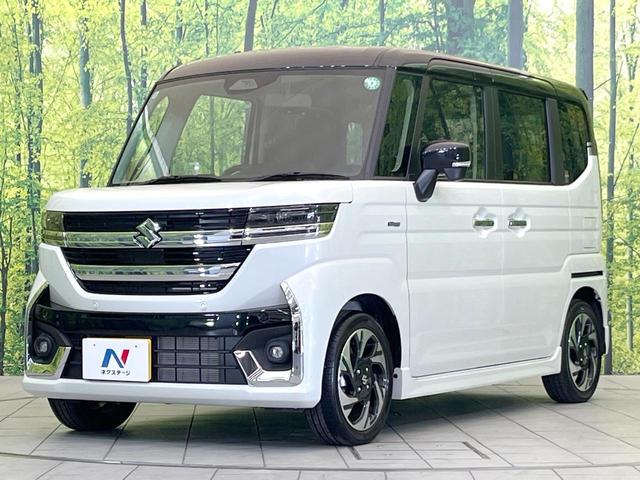 スペーシアカスタム ハイブリッドXS 届出済未使用車 両側電動ドア セーフティサポート レーダークルーズ シートヒーター ハーフレザーシート LEDヘッド/フォグ コーナーセンサー スマートキー 電動パーキング オットマン ベンチシート(48枚目)