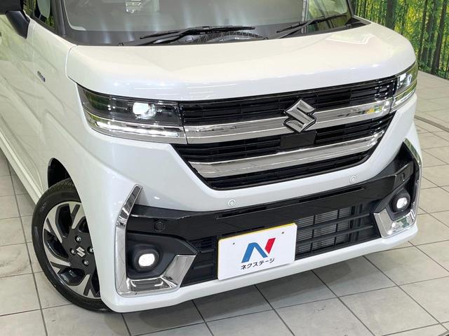 スペーシアカスタム ハイブリッドXS 届出済未使用車 両側電動ドア 衝突被害軽減システム レーダークルーズ ハーフレザーシート コーナーセンサー スマートキー LEDヘッド 純正15インチアルミ オートライト オートエアコン(12枚目)