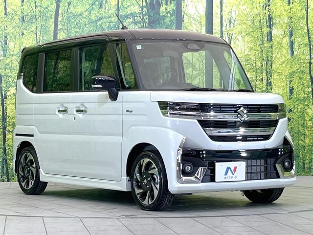 スペーシアカスタム ハイブリッドXS 届出済未使用車 両側電動ドア 衝突被害軽減システム レーダークルーズ ハーフレザーシート コーナーセンサー スマートキー LEDヘッド 純正15インチアルミ オートライト オートエアコン(16枚目)