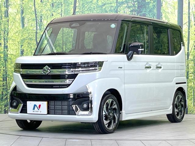 スペーシアカスタム ハイブリッドXS 届出済未使用車 両側電動ドア 衝突被害軽減システム レーダークルーズ ハーフレザーシート コーナーセンサー スマートキー LEDヘッド 純正15インチアルミ オートライト オートエアコン(24枚目)