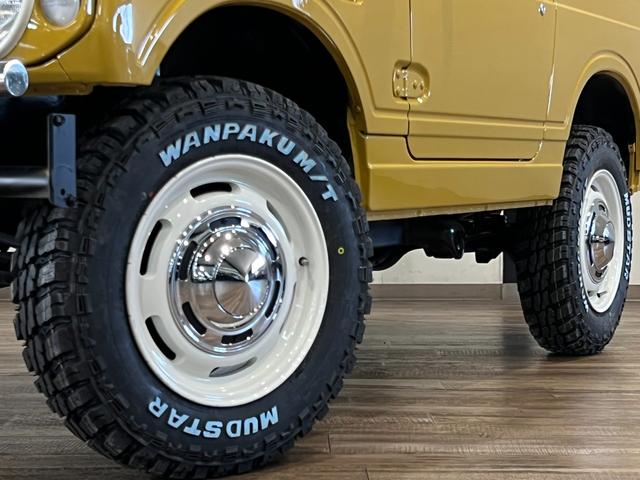 ＸＳ　マスタード＆ホワイトカラー全塗装済み　４ＷＤ　メッキルーフ・キャリア　社外ホイール　社外グリル　前後社外バンパー　ＳＵＺＵＫＩエンブレム　ＷＡＮＰＡＫＵ　Ｍ／Ｔ新品タイヤ　リフトアップ済み(49枚目)