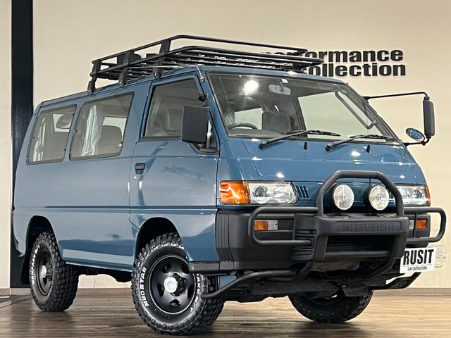 ＧＬＸ　アルルブルーカラー全塗装済み　４ＷＤ　バンパーガードフォグランプ付き　ＷＡＮＰＡＫＵ　Ｍ／Ｔ新品タイヤ　ルーフキャリア付き　フルフラット　サイドステップ付き　オレンジコーナーレンズ(2枚目)