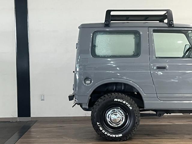 ジムニー ワイルドウインド　グレーカラー全塗装済み　ルーフキャリア付き　４ＷＤ　ＳＵＺＵＫＩエンブレム　４人乗り　ＷＡＮＰＡＫＵ　Ｍ／Ｔ新品タイヤ　社外ホイール　５ＭＴ車両（58枚目）