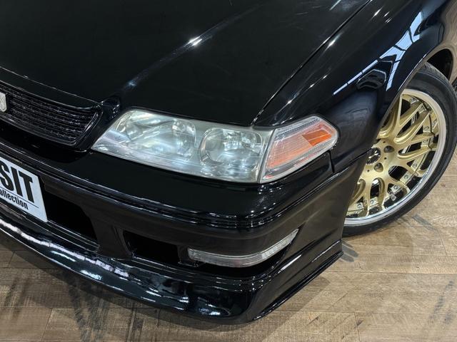 マークII グランデ　ブラックカラー全塗装済み　ＭＡＶＥＲＩＣＫ　ＡＷ１８インチホイール　新品タイヤ　ＺＺ－Ｒフルタップ車高調新品　エアロカスタム　パワーシート　エアバック付き（13枚目）