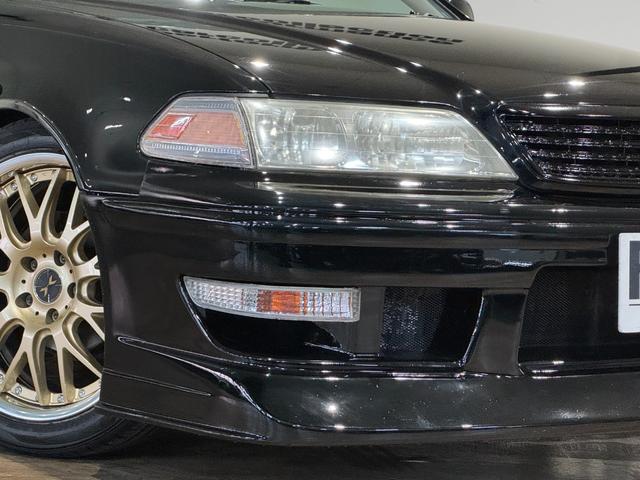 マークII グランデ　ブラックカラー全塗装済み　ＭＡＶＥＲＩＣＫ　ＡＷ１８インチホイール　新品タイヤ　ＺＺ－Ｒフルタップ車高調新品　エアロカスタム　パワーシート　エアバック付き（55枚目）