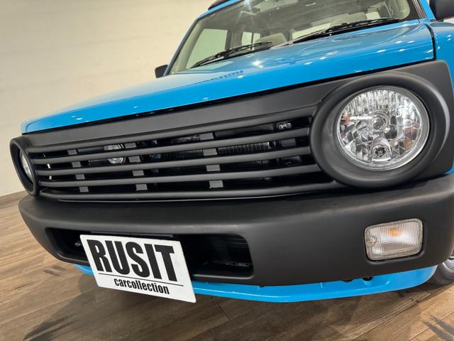 ラシーン タイプＩＩ　■ゆるキャン△ブルー全塗装済み　丸目ヘッドライトカスタム　サンルーフ付き　レザー調シートカバー　ルーフレール　背面カバー　パネルパネル塗装済み（19枚目）