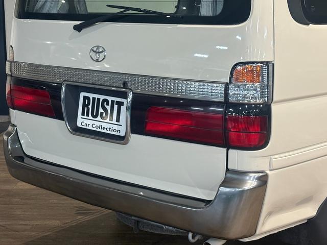 ハイエースワゴン スーパーカスタムG クリームカラー全塗装済み デイトナホイール新品 フルフラット 社外ナビ取付済み 新品ホワイトリボンタイヤ バンパーメッキ調塗装済み カリフォルニアミラー取付済み(65枚目)