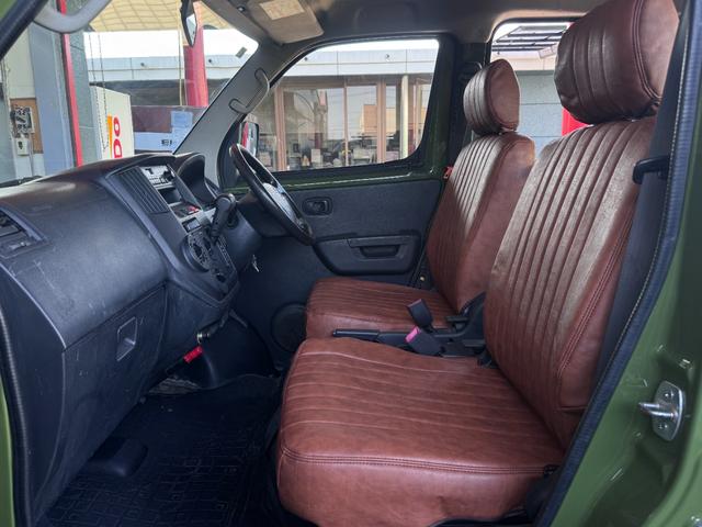 タウンエースバン DX リーフグリーンカラー全塗装済み 4WD車輌 TOYOTAエンブレム TOYOTAステッカー ブラウンシートカバー 14インチAWホイール OPEN COUNTRY R/T新品タイヤ リアヒーター(23枚目)