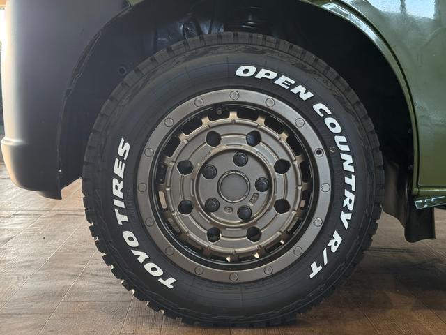 タウンエースバン DX リーフグリーンカラー全塗装済み 4WD車輌 TOYOTAエンブレム TOYOTAステッカー ブラウンシートカバー 14インチAWホイール OPEN COUNTRY R/T新品タイヤ リアヒーター(44枚目)