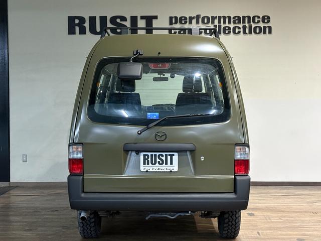 ボンゴバン ＤＸ　イエローオリーブマット全塗装　オリジナル丸目ヘッドライトキット　４ＷＤ車両　ＮＯＸ・ＰＭ法適合車両　オートマ　ルーフラック　ＭＡＸＸＩＳタイヤ　スチールホイール　ハイルーフ車（11枚目）