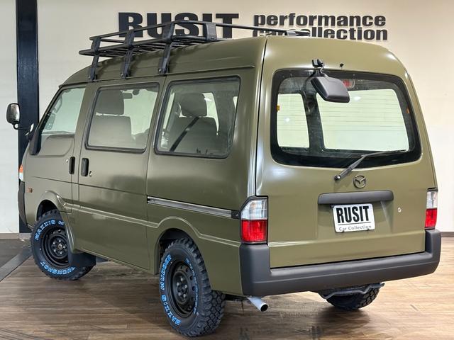ボンゴバン ＤＸ　イエローオリーブマット全塗装　オリジナル丸目ヘッドライトキット　４ＷＤ車両　ＮＯＸ・ＰＭ法適合車両　オートマ　ルーフラック　ＭＡＸＸＩＳタイヤ　スチールホイール　ハイルーフ車（12枚目）