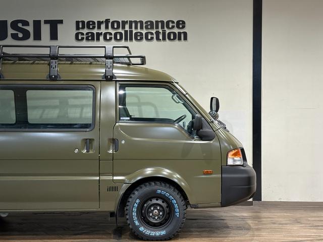 ボンゴバン ＤＸ　イエローオリーブマット全塗装　オリジナル丸目ヘッドライトキット　４ＷＤ車両　ＮＯＸ・ＰＭ法適合車両　オートマ　ルーフラック　ＭＡＸＸＩＳタイヤ　スチールホイール　ハイルーフ車（53枚目）