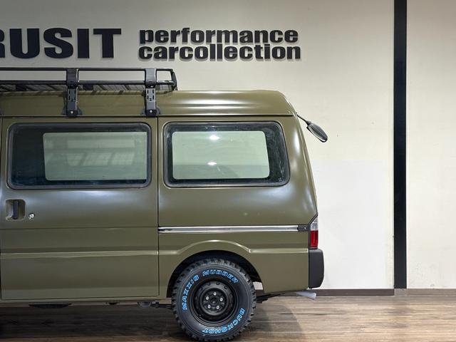 ボンゴバン ＤＸ　イエローオリーブマット全塗装　オリジナル丸目ヘッドライトキット　４ＷＤ車両　ＮＯＸ・ＰＭ法適合車両　オートマ　ルーフラック　ＭＡＸＸＩＳタイヤ　スチールホイール　ハイルーフ車（63枚目）