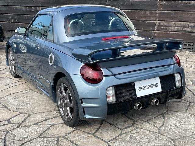 コペン ２ｎｄアニバーサリーエディション　ＮＲＦガルウィング　ＨＫＳパイピング　パンドラフルエアロ　Ｄ　ＳＰＯＲＴ　ＥＣＵ　Ｄ　ＳＰＯＲＴマフラー　インタークーラー　エアクリ　ＳＨＯＷＡサスペンションキット　レカロシート　　タワーバー（4枚目）