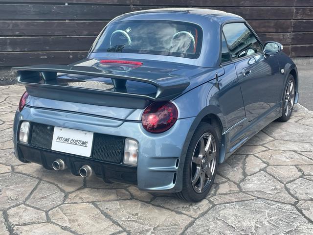 コペン ２ｎｄアニバーサリーエディション　ＮＲＦガルウィング　ＨＫＳパイピング　パンドラフルエアロ　Ｄ　ＳＰＯＲＴ　ＥＣＵ　Ｄ　ＳＰＯＲＴマフラー　インタークーラー　エアクリ　ＳＨＯＷＡサスペンションキット　レカロシート　　タワーバー（5枚目）
