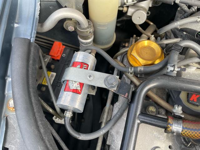 コペン ２ｎｄアニバーサリーエディション　ＮＲＦガルウィング　ＨＫＳパイピング　パンドラフルエアロ　Ｄ　ＳＰＯＲＴ　ＥＣＵ　Ｄ　ＳＰＯＲＴマフラー　インタークーラー　エアクリ　ＳＨＯＷＡサスペンションキット　レカロシート　　タワーバー（21枚目）