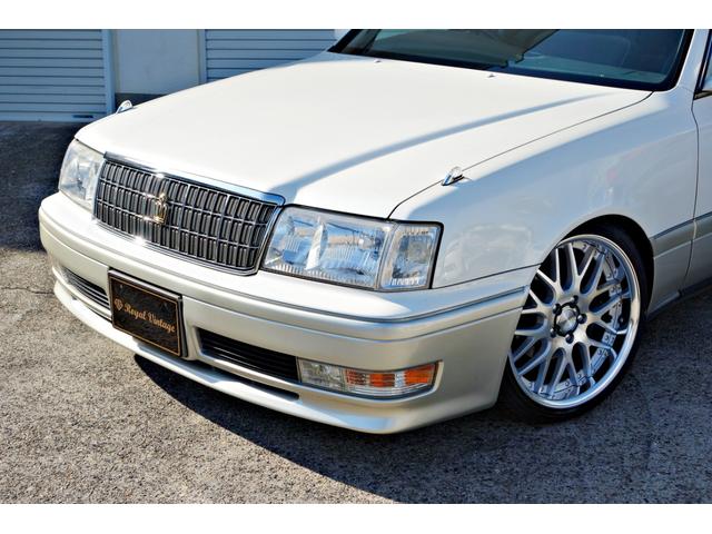 クラウン ロイヤルサルーン　自社制作車輛　新品ＷＯＲＫランベックＬＭ１カットシルバー１８インチアルミ　新品ファイナルコネクションフルタップ車高調　後付けＢｌｕｅｔｏｏｔｈ　純正ナビ　パワーシート　ＥＴＣ（2枚目）