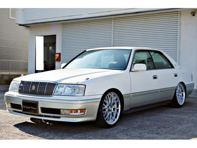 クラウン ロイヤルサルーン　自社制作車輛　新品ＷＯＲＫランベックＬＭ１カットシルバー１８インチアルミ　新品ファイナルコネクションフルタップ車高調　後付けＢｌｕｅｔｏｏｔｈ　純正ナビ　パワーシート　ＥＴＣ（13枚目）