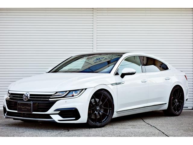 アルテオン ＴＳＩ　４モーション　Ｒラインアドバンス　カスタム車輛　ユーザー買取車　ＫＷ車高調ＯＺＲＡＣＩＮＧ２０インチアルミ　黒革シート　サンルーフ　前後ドラレコ　レーダー　純正ナビ　Ｂｌｕｅｔｏｏｔｈ　パワートランク　全周囲カメラ　４ＷＤ（2枚目）