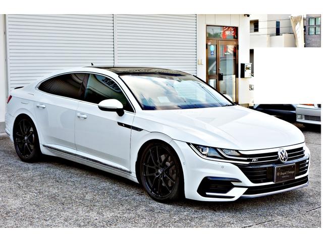 アルテオン ＴＳＩ　４モーション　Ｒラインアドバンス　カスタム車輛　ユーザー買取車　ＫＷ車高調ＯＺＲＡＣＩＮＧ２０インチアルミ　黒革シート　サンルーフ　前後ドラレコ　レーダー　純正ナビ　Ｂｌｕｅｔｏｏｔｈ　パワートランク　全周囲カメラ　４ＷＤ（6枚目）