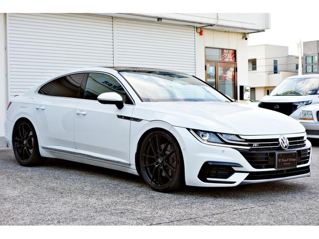 アルテオン ＴＳＩ　４モーション　Ｒラインアドバンス　カスタム車輛　ユーザー買取車　ＫＷ車高調ＯＺＲＡＣＩＮＧ２０インチアルミ　黒革シート　サンルーフ　前後ドラレコ　レーダー　純正ナビ　Ｂｌｕｅｔｏｏｔｈ　パワートランク　全周囲カメラ　４ＷＤ（7枚目）