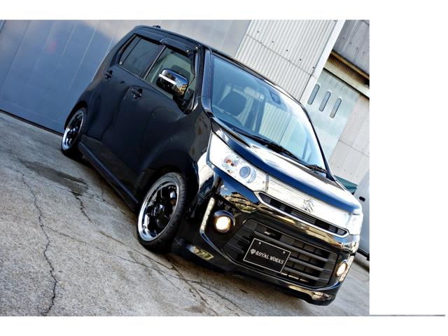 ワゴンＲスティングレー Ｔ　カスタム車輛　新品ステルスレーシング１６ＡＷ　新品ＴＥＩＮ車高調　パナソニックナビ　フルセグ　Ｂｌｕｅｔｏｏｔｈ　シートヒーター　パドルシフト　レーダーブレーキサポート　アイドリングストップ（7枚目）