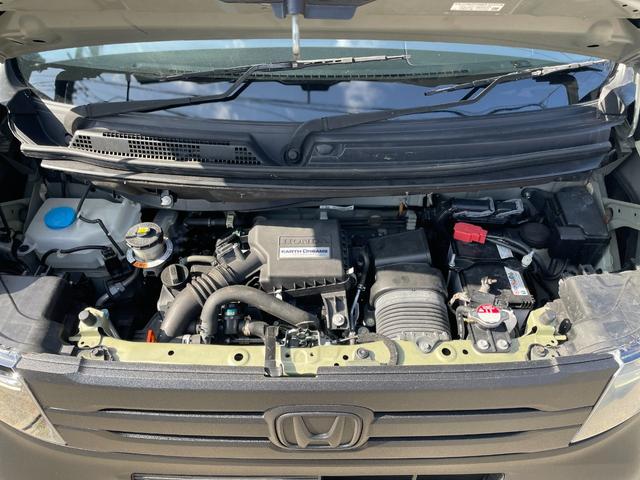 Ｎ－ＶＡＮ ファン・ターボ　プラススタイル　ファン　ターボ　前後バンパーラプターライナー塗装　車検対応ゴツゴツホワイトレタータイヤ　ブラックスチールホイール　ナビ　ＴＶ　ｂａｃｋカメラ　ＥＴＣ　スマートキー　ＬＥＤヘッドライト（5枚目）