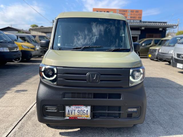 Ｎ－ＶＡＮ ファン・ターボ　プラススタイル　ファン　ターボ　前後バンパーラプターライナー塗装　車検対応ゴツゴツホワイトレタータイヤ　ブラックスチールホイール　ナビ　ＴＶ　ｂａｃｋカメラ　ＥＴＣ　スマートキー　ＬＥＤヘッドライト（11枚目）
