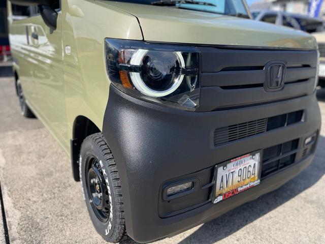 Ｎ－ＶＡＮ ファン・ターボ　プラススタイル　ファン　ターボ　前後バンパーラプターライナー塗装　車検対応ゴツゴツホワイトレタータイヤ　ブラックスチールホイール　ナビ　ＴＶ　ｂａｃｋカメラ　ＥＴＣ　スマートキー　ＬＥＤヘッドライト（19枚目）