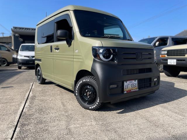 Ｎ－ＶＡＮ ファン・ターボ　プラススタイル　ファン　ターボ　前後バンパーラプターライナー塗装　車検対応ゴツゴツホワイトレタータイヤ　ブラックスチールホイール　ナビ　ＴＶ　ｂａｃｋカメラ　ＥＴＣ　スマートキー　ＬＥＤヘッドライト（51枚目）