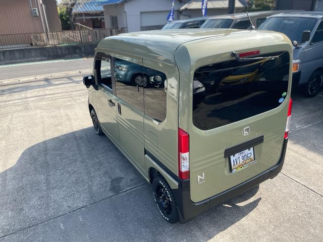 Ｎ－ＶＡＮ ファン・ターボ　プラススタイル　ファン　ターボ　前後バンパーラプターライナー塗装　車検対応ゴツゴツホワイトレタータイヤ　ブラックスチールホイール　ナビ　ＴＶ　ｂａｃｋカメラ　ＥＴＣ　スマートキー　ＬＥＤヘッドライト（53枚目）