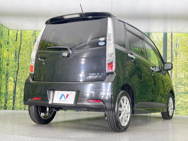 ムーヴ カスタム　Ｘリミテッド　純正ナビ　バックカメラ　禁煙車　スマートキー　ＨＩＤヘッドライト　オートエアコン　純正１４インチアルミ　ＣＤ　地デジ　プライバシーガラス　ドアバイザー　盗難防止システム（17枚目）