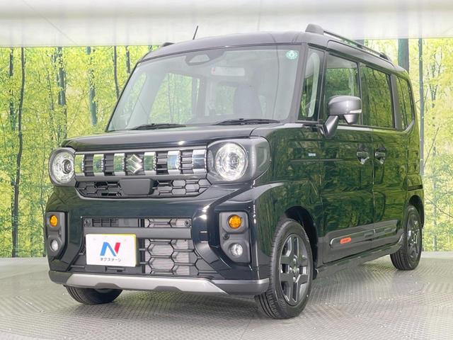 スペーシアギア ハイブリッドＸＺ　ターボ　届出済未使用車　両側電動ドア　衝突被害軽減システム　レーダークルーズ　コーナーセンサー　スマートキー　ＬＥＤヘッド　ルーフレール　オートハイビーム　オートライト　オートエアコン　シートヒーター（29枚目）